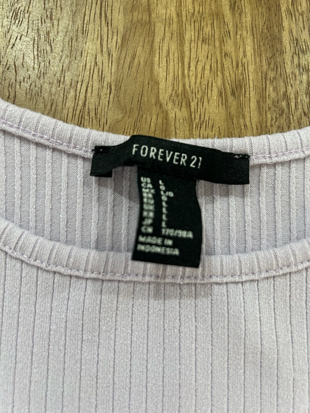 Forever 21 Halter Light Lavander Ribbed Mini Dress - Picture 3 of 4